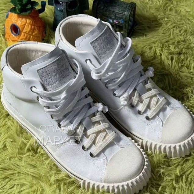 Кеды Maison margiela evolution high white leather