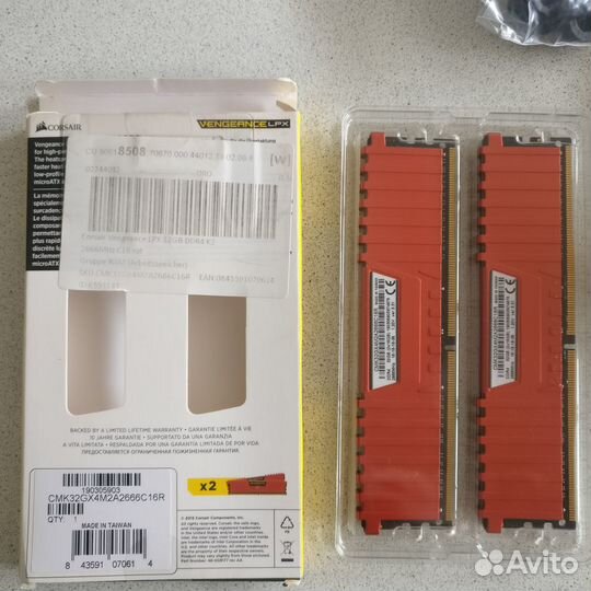 Оперативная память ddr4 32gb 2666MHz Vengeance LPX