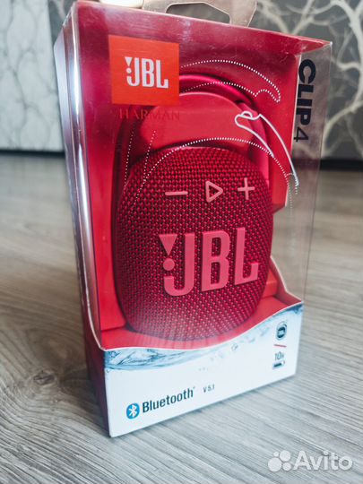 Колонка беспроводная JBL clip 4 Red