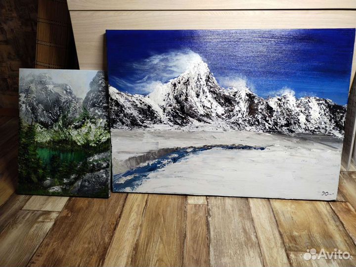 Картина акрилом на холсте