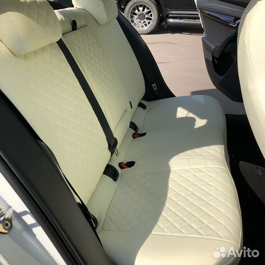 Авточехлы в Ромб на Skoda Rapid Sport от Автопилот