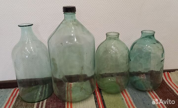 Бутыли стекло - 20 литров - под вино - СССР