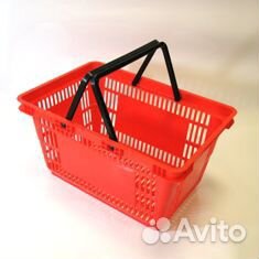 Корзина покупательская пластиковая 27л