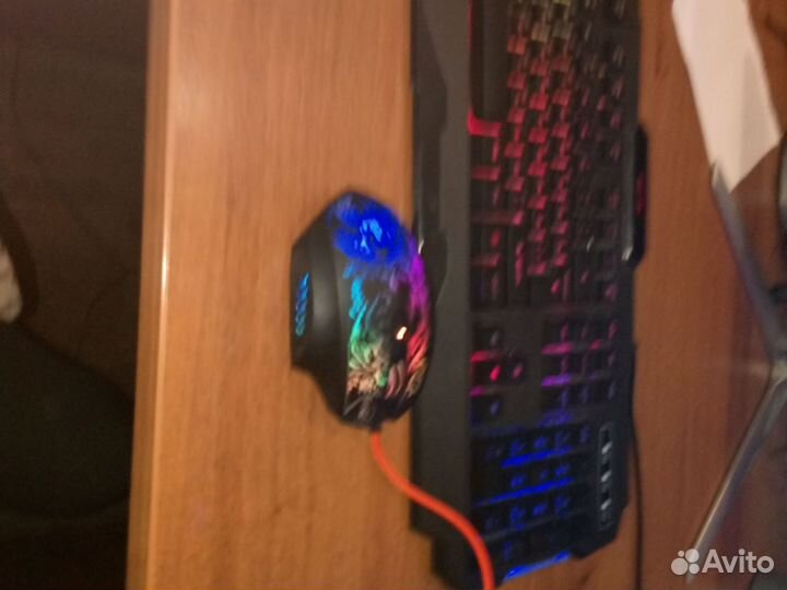 Компьютер игровой+Монитор и клавиатура с мышкой