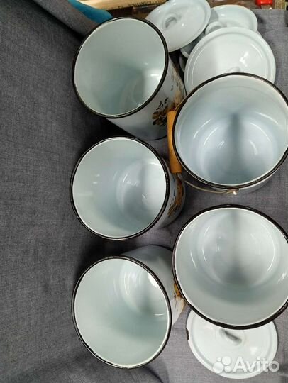 Бидон,емкость эмалированная СССР