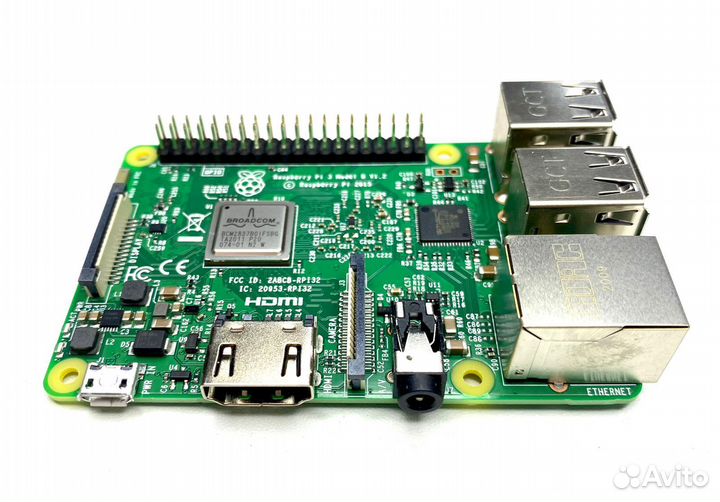 Мини пк raspberry Pi 3 Model B, lpddr2 1гб