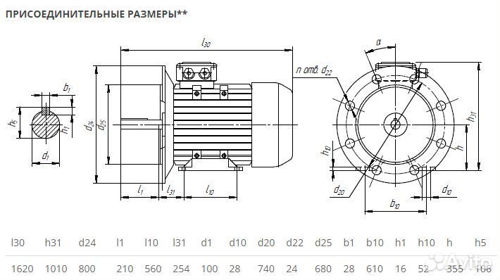 Электродвигатель аир 355мld4 (500кВт-1500об) новый