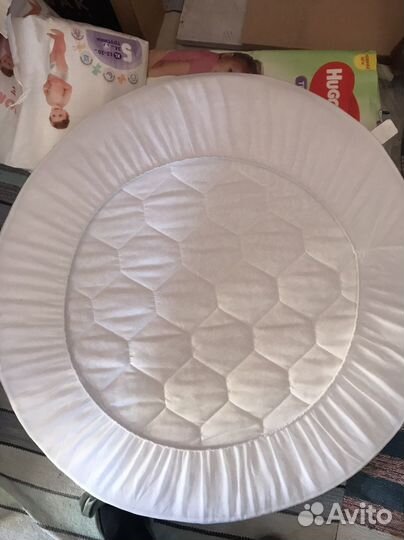 Матрас детский круглый в кроватку