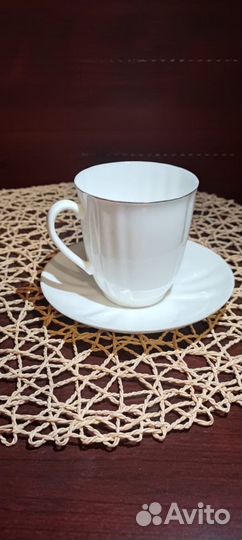 Лфз Кофейная пара костяной фарфор в идеале