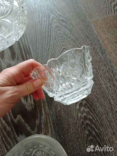 Хрустальная конфетница, салатница