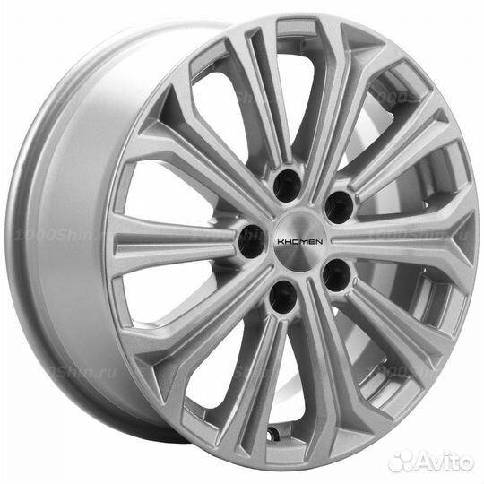 Диск 6,5*16 5*114,3 ET47 66,1 Khomen Wheels KHW1610 F-Silver (Fluence)