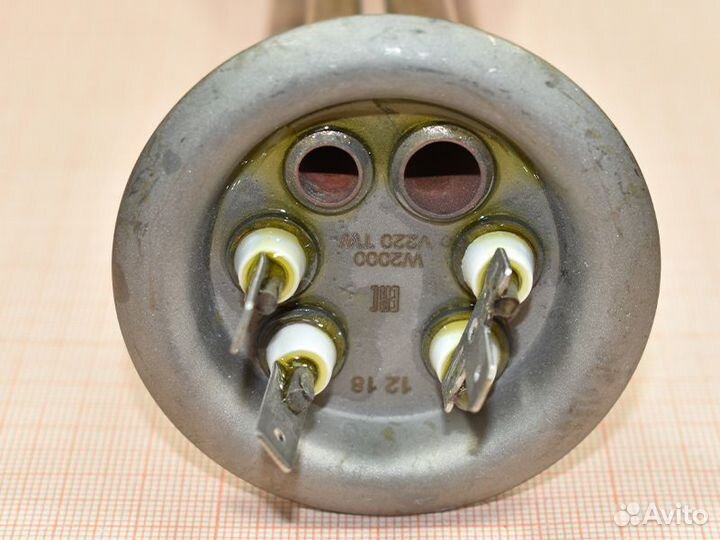 Тэн для водонагревателя 2000W, медь, изогнутый, го