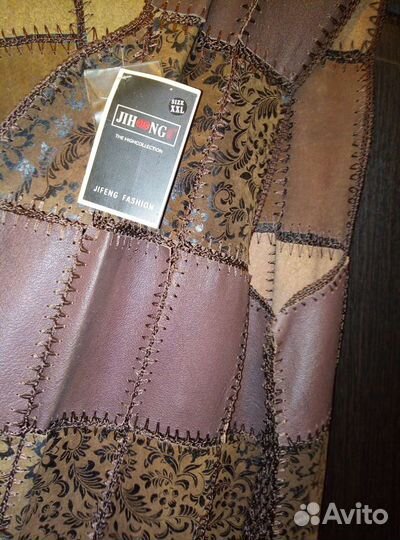 Кожаный желет