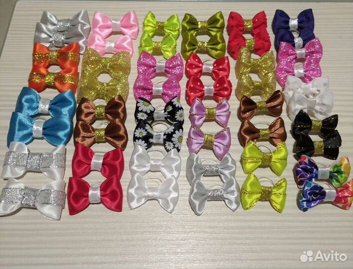 Резинки бантики для собак груминг