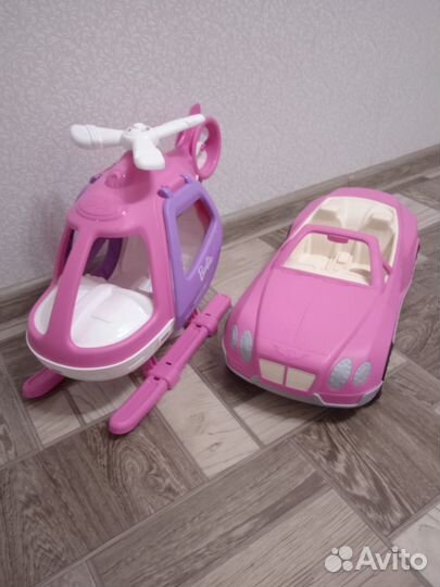 Барби машина и вертолёт