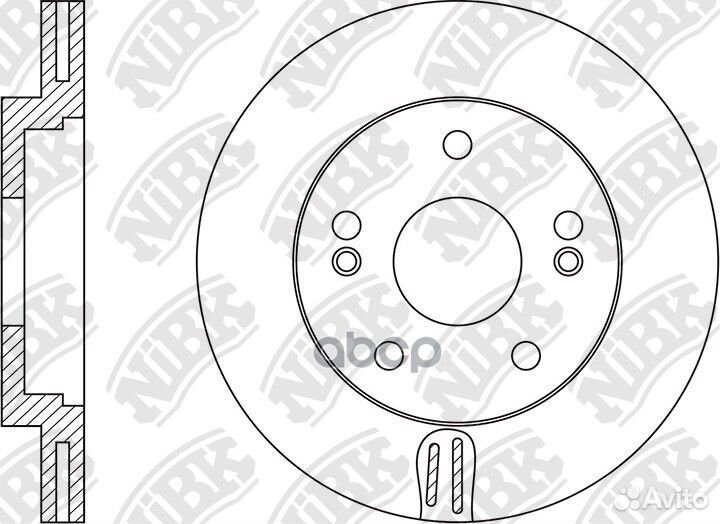 Диск тормозной RN1548 NiBK