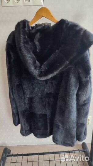 Шуба норковая с капюшоном 46 48