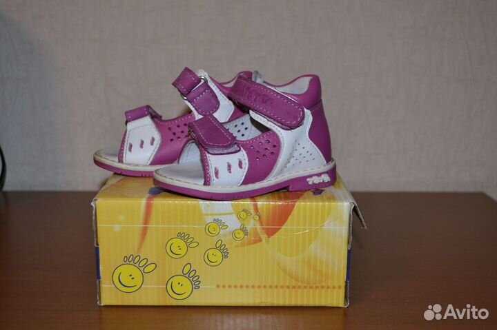 Летние туфли для девочки 19 размер