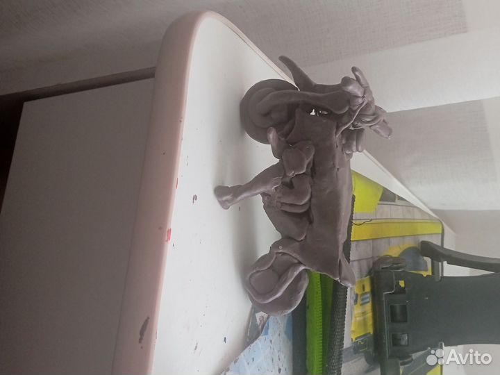 Пит байк из пластелина 1488 кубов самоделка