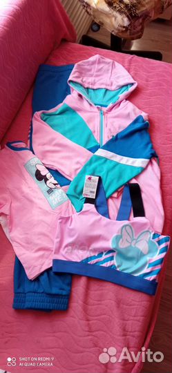 Спортивный костюм, топ, футболка