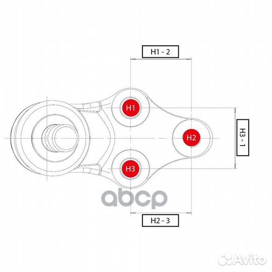 Опора шаровая toyota Camry 2001 - 2011 / Estima