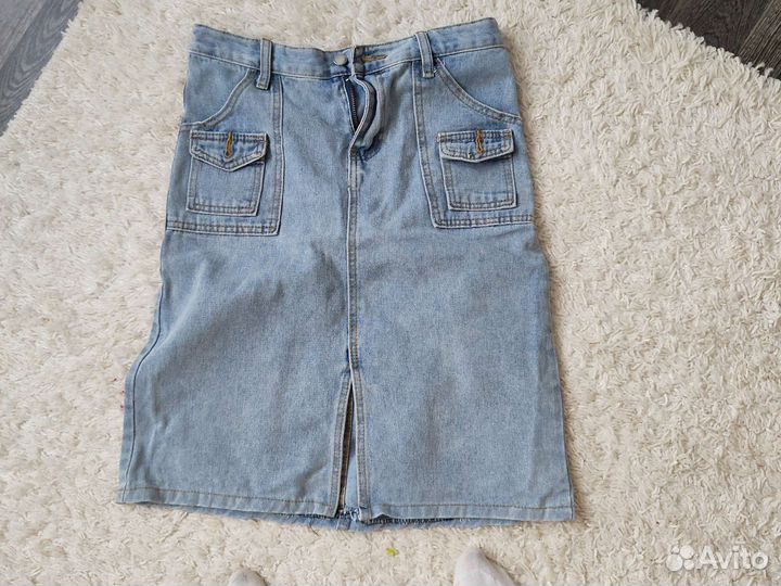 Юбка джинсовая
