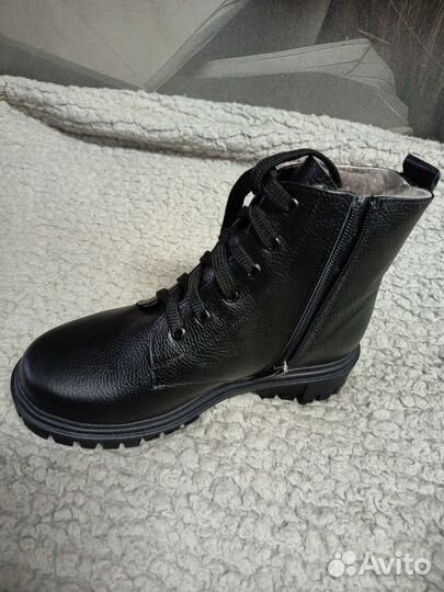 Берцы женские натуральная кожа