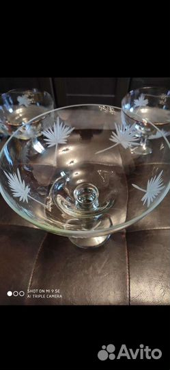 Ваза для фруктов/конфет ссср, лафитник СССР