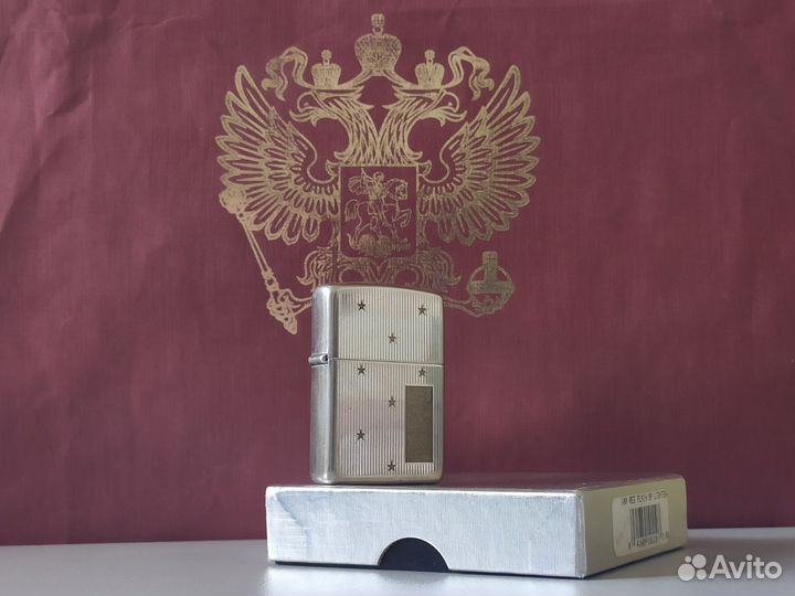 Зажигалка Zippo Stars Silver Plate 1994г