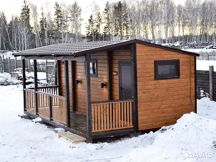 Готовая каркасная баня