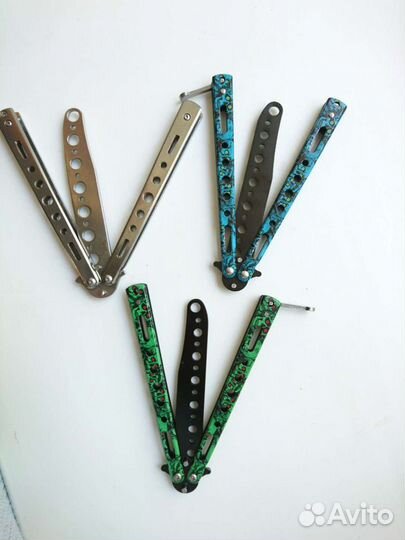 Нож-бабочка тренировочный металлический (новый)