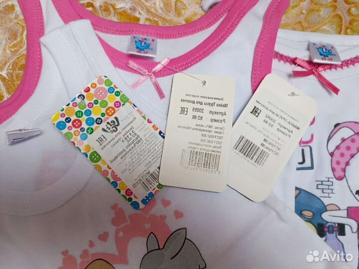 Майка и трусы комплект для девочки 86 - 92