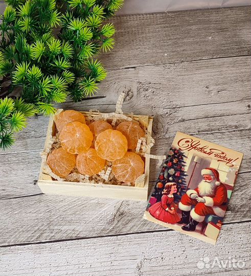 Мандарины из мыла. Сувенир