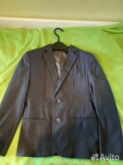 Пиджак т.серый 140рост