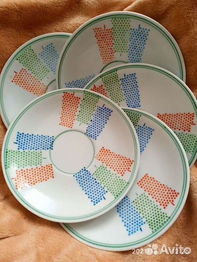 Блюдца Корея фарфор