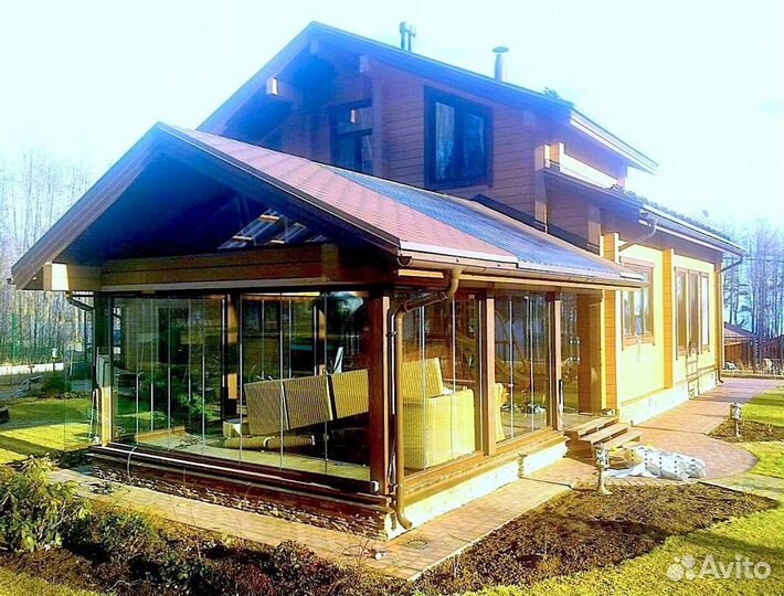 Остекление Безрамное раздвижной системой