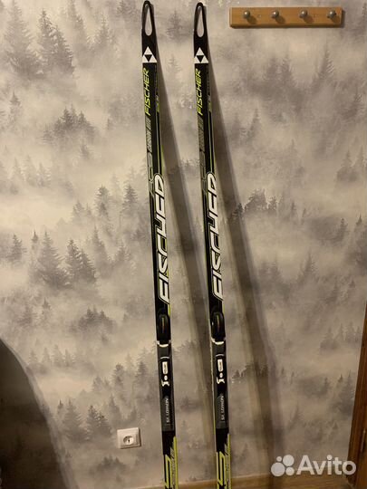 Лыжи беговые fisher коньковые