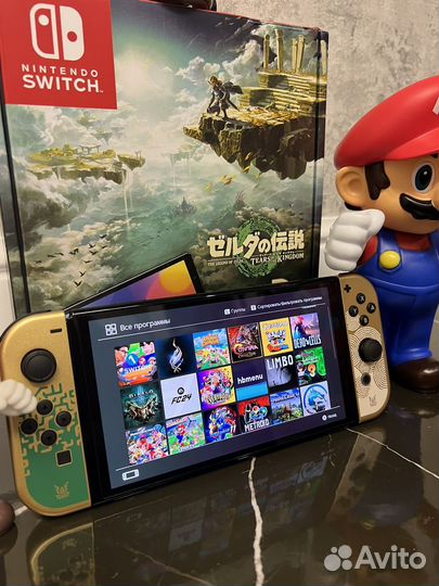 Nintendo Switch Zelda Прошитая 256 gb Hogwarts