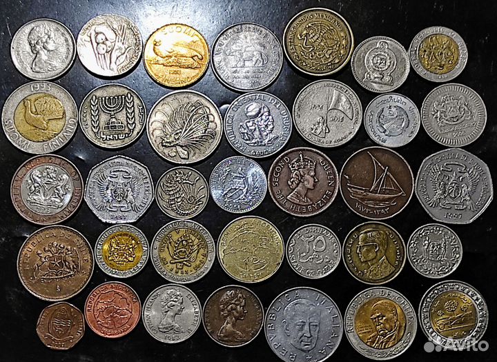 Монеты мира нечастые Экзотика Европа 1940-2022