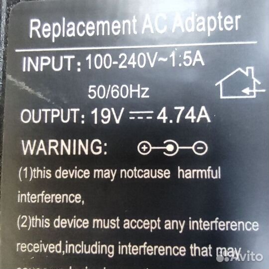 Блок питания для ноутбука acer 19V 4.74A