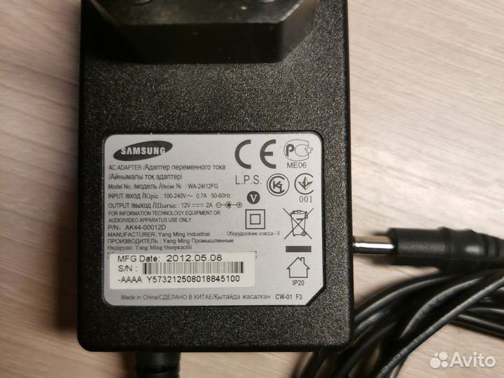 Блок питания samsung 12v. 2A