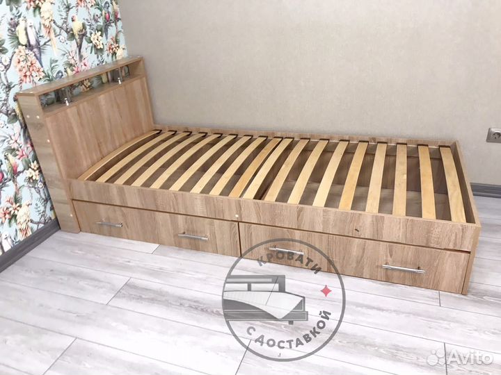 Кровать 90х200 с ящиками
