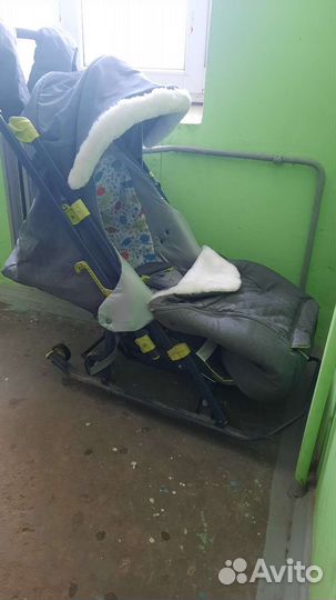 Санки коляска ника kids