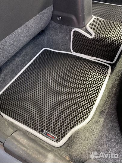 Коврики eva в машину с бортами и без 3d