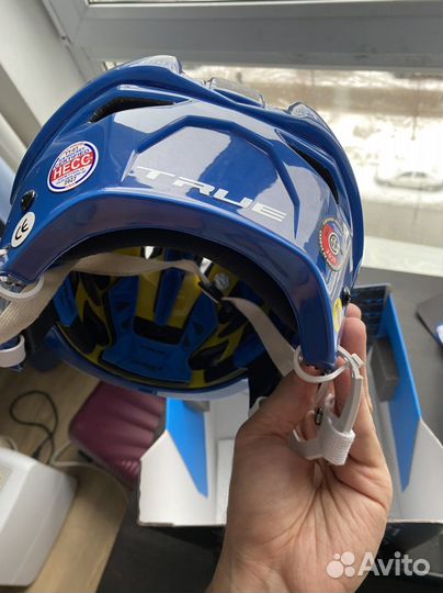 Хоккейный шлем true dynamic pro 9 синий, размер М