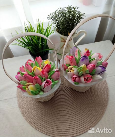 Зефирные тюльпаны