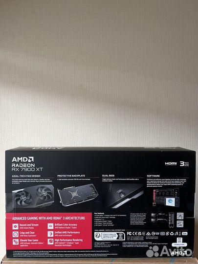 Видеокарта asus Radeon RX 7900 XT Dual OC 20 гб