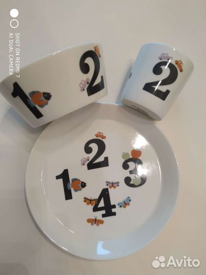 Набор детской посуды H&M из трех предметов