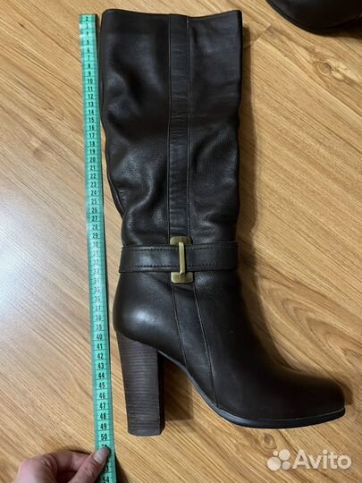 Сапоги женские натуральная кожа коричневые