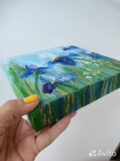 Картина маслом на холсте цветы